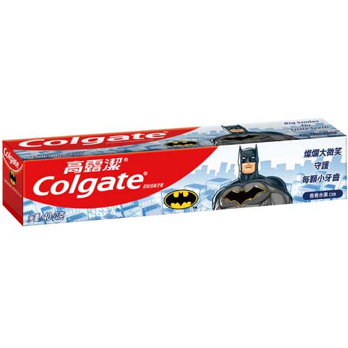 高露潔 防蛀含氟兒童牙膏 香香水果口味(蝙蝠俠) 40g