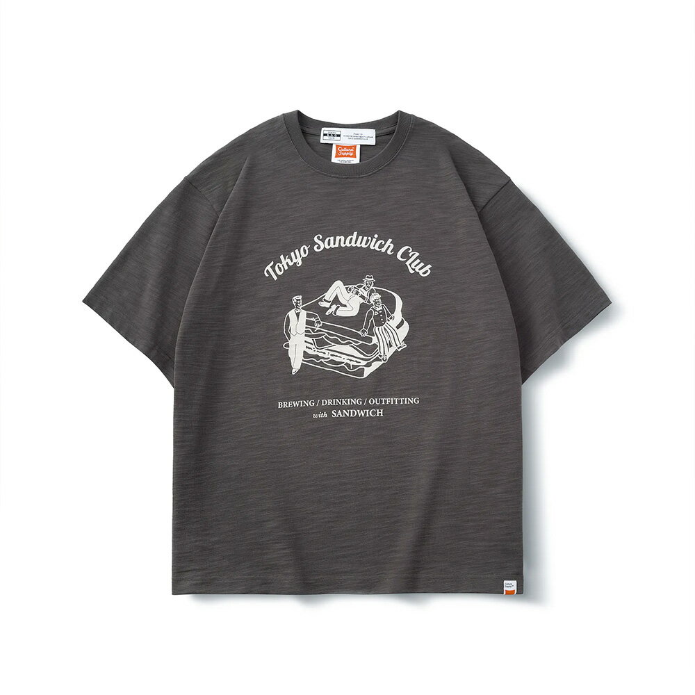 【全館滿額折】 FILTER017® Culture Supply™ 東京三明治俱樂部 B.D.O. 三明治與文化人竹節棉 鐵灰短T H8741【新竹皇家】