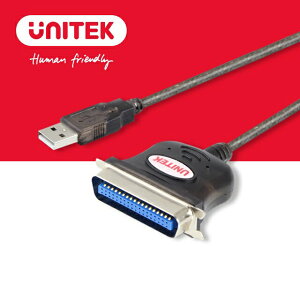 【樂天限定_滿499免運】UNITEK USB轉CN36-1284並口印表機傳輸線(Y-120)