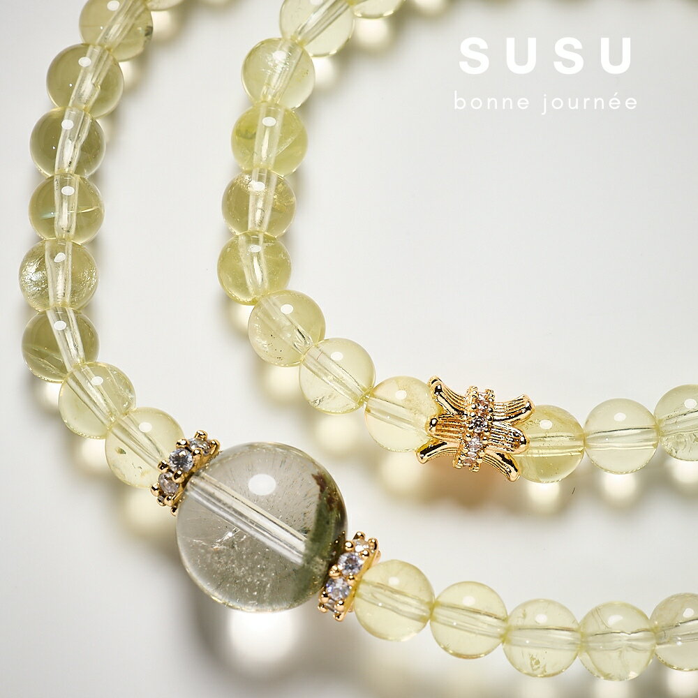 SU SU︱黃水晶多寶水晶手鍊❤️黃水晶 綠幽靈 聚寶盆 事業運 招財 轉運 能量 防小人 1