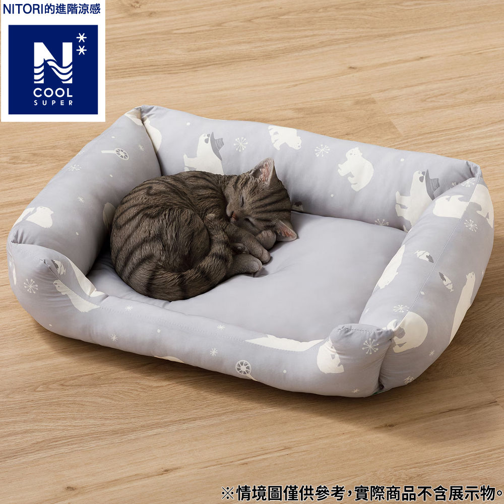 【DECO HOME商品】進階涼感 寵物床 方 DH N COOL SP BEAR GY M 白熊 NITORI宜得利家居