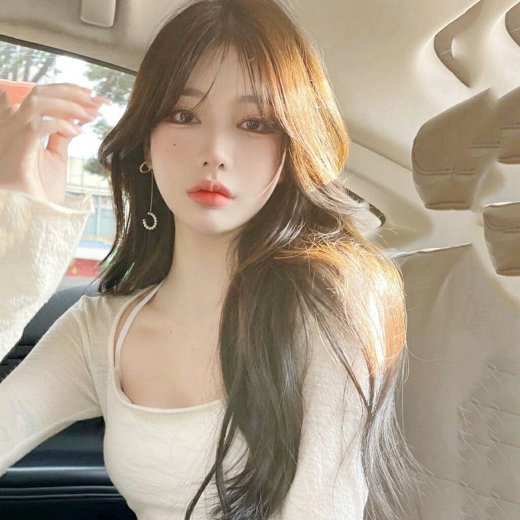 偽娘假髪女氣質可鹽可甜空氣劉海大波浪自然蓬松無痕長卷髪全頭套女裝大佬