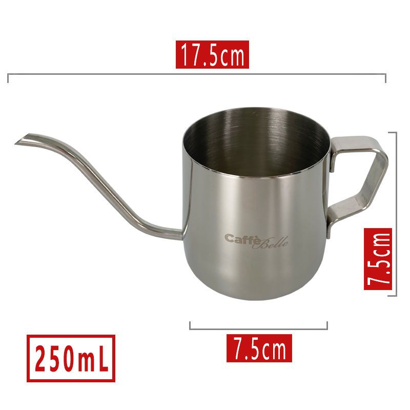 【1056人好評】CaffeBelle手沖咖啡壺 掛耳過濾杯細口壺不銹鋼家用器具長嘴水壺-貼心優衣家居
