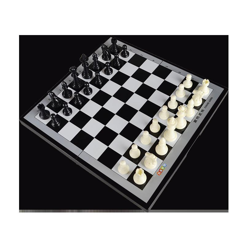 國際象棋 兒童初學者磁性便攜式高檔磁力盤小學生比賽專用【MJ3691】