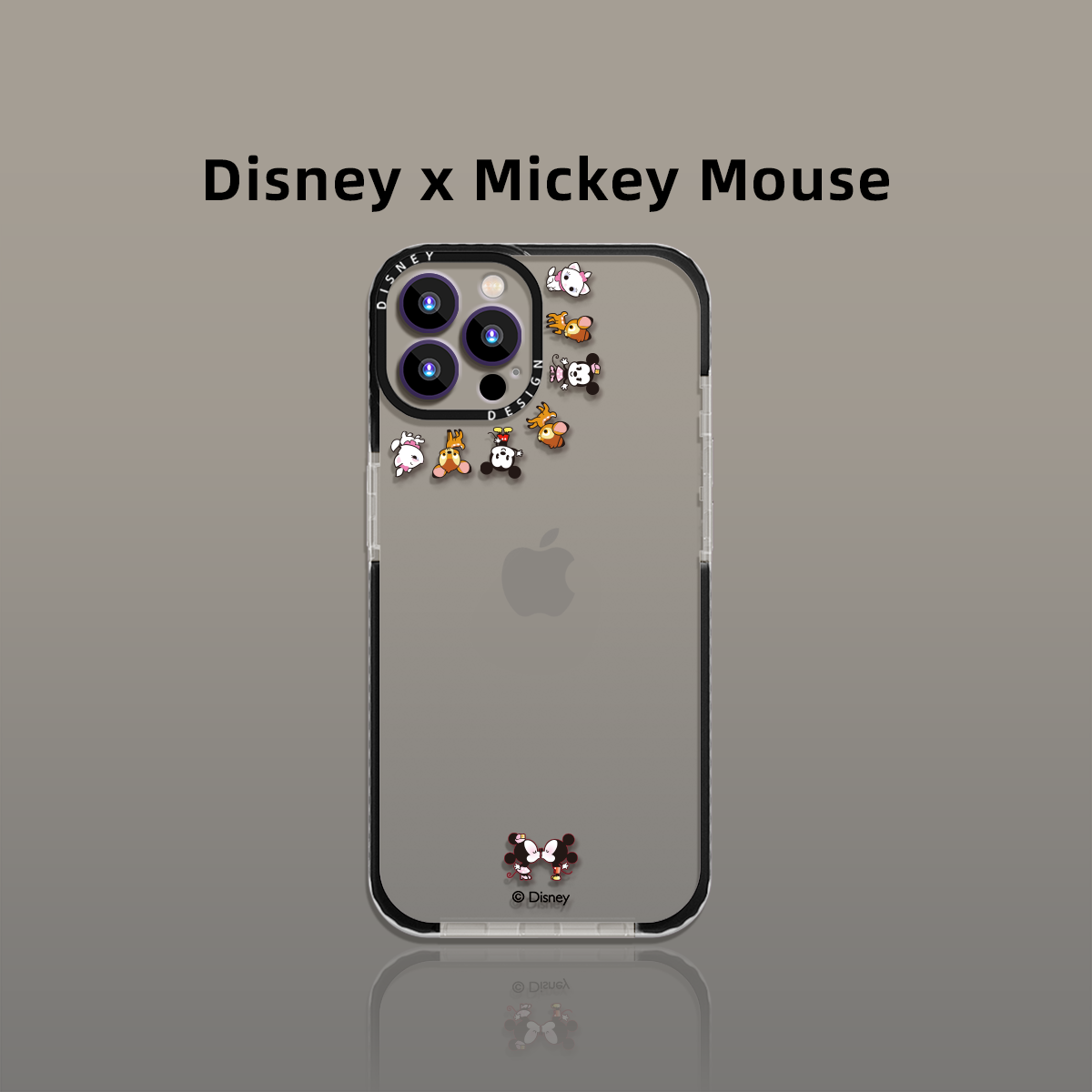 法國LuLu Goya|Disney正版適用iphone16promax手機殼透明蘋果15矽膠全包14原色鈦金屬13高階簡約女14pro情侶