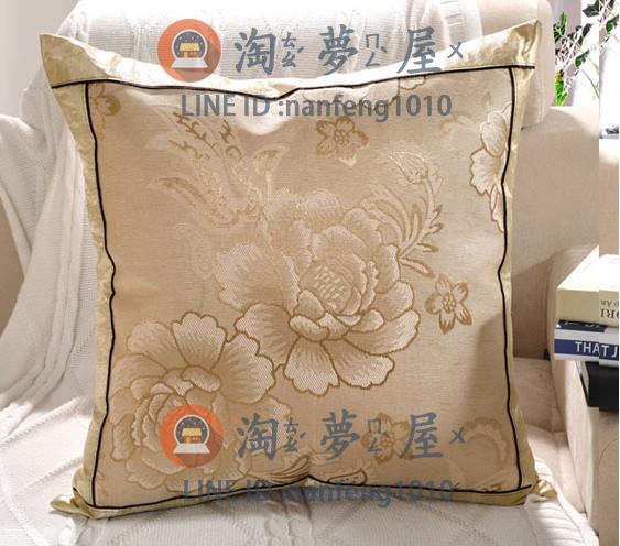 抱枕套40/45/50cm（不含芯）冰絲涼席抱枕套 藤席沙發墊護腰靠背靠枕套靠包套【淘夢屋】