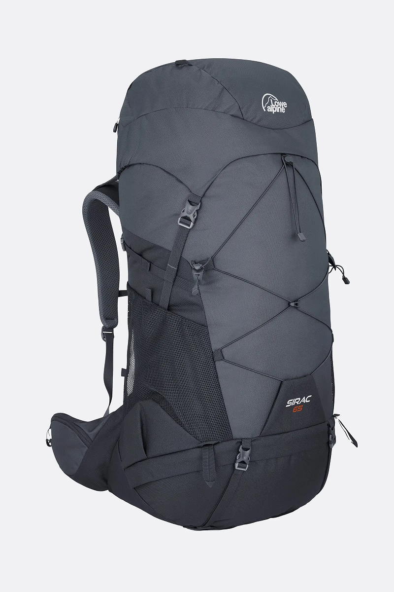 【【蘋果戶外】】Lowe alpine Sirac 65 烏木灰【65L】Trekking Pack 登山背包 附防水背包套 健行背包 登山背包 後背包