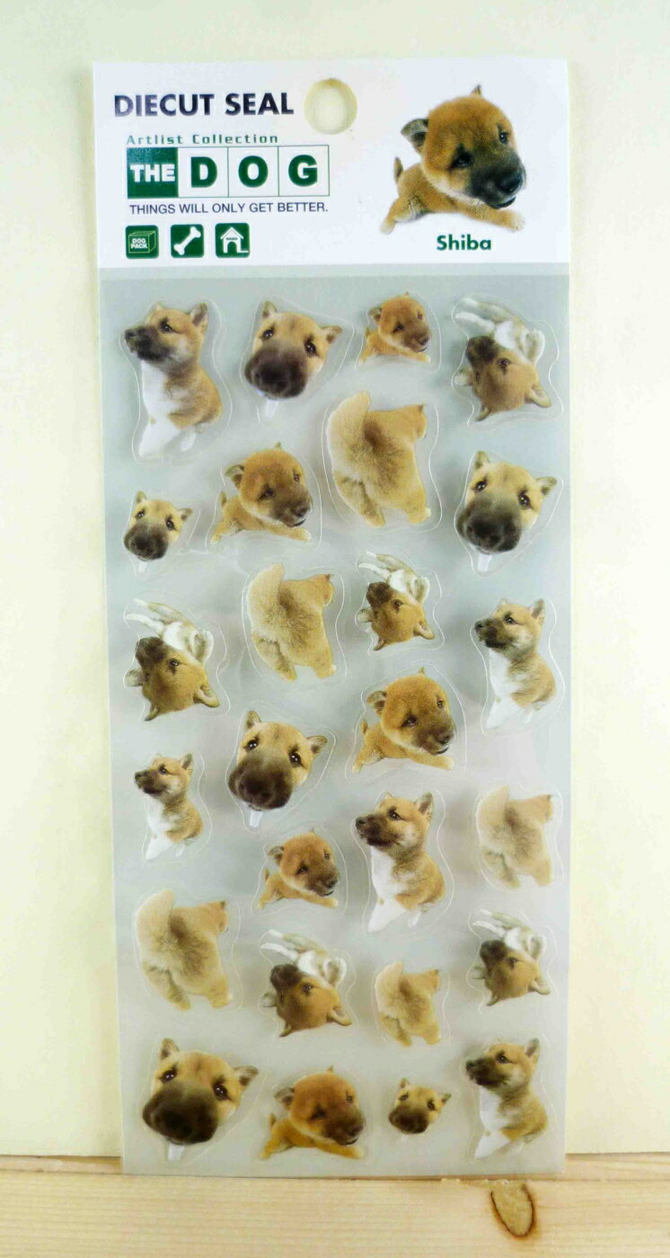 【震撼精品百貨】新大頭狗 The Dog 長形貼紙-柴犬 震撼日式精品百貨