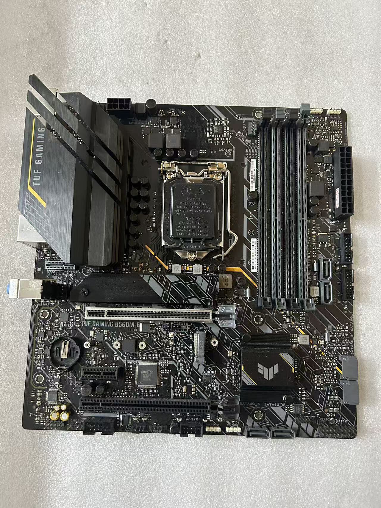 華碩B560M-E主機板 支援10代11代CPU 功能正常無暗病 自帶無線網絡卡介面 含擋板電池 電競遊戲主機板