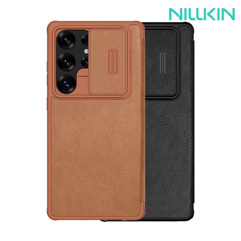 NILLKIN SAMSUNG 三星 Galaxy S25 Ultra S25U 秦系列 Pro 皮套 側翻皮套 插卡 保護套 手機套 鏡頭保護 鏡頭防塵蓋 鏡頭蓋