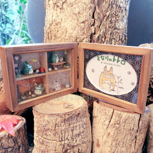 真愛日本 日本限定 絕版收藏 木製四格相框擺飾 龍貓totoro 宮崎駿 吉卜力 相框擺飾