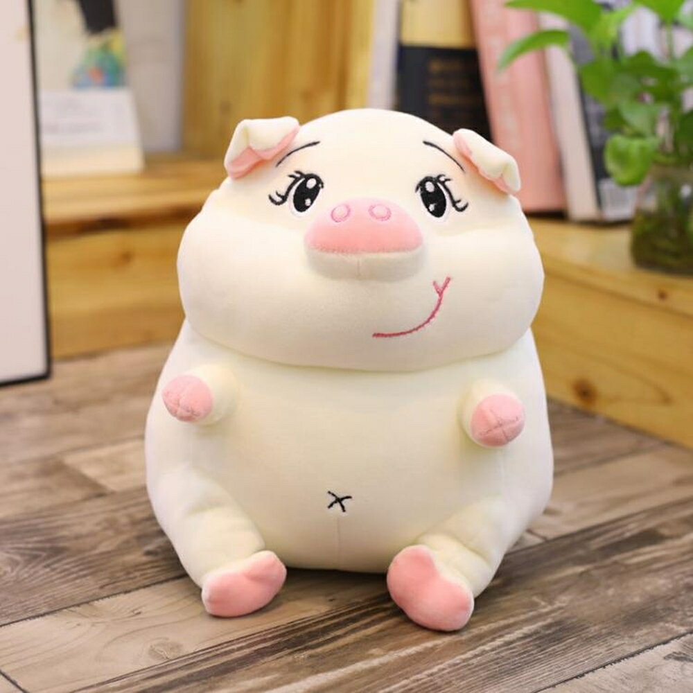 可愛豬豬暖手捂抱枕插手公仔娃娃保暖毛絨玩具