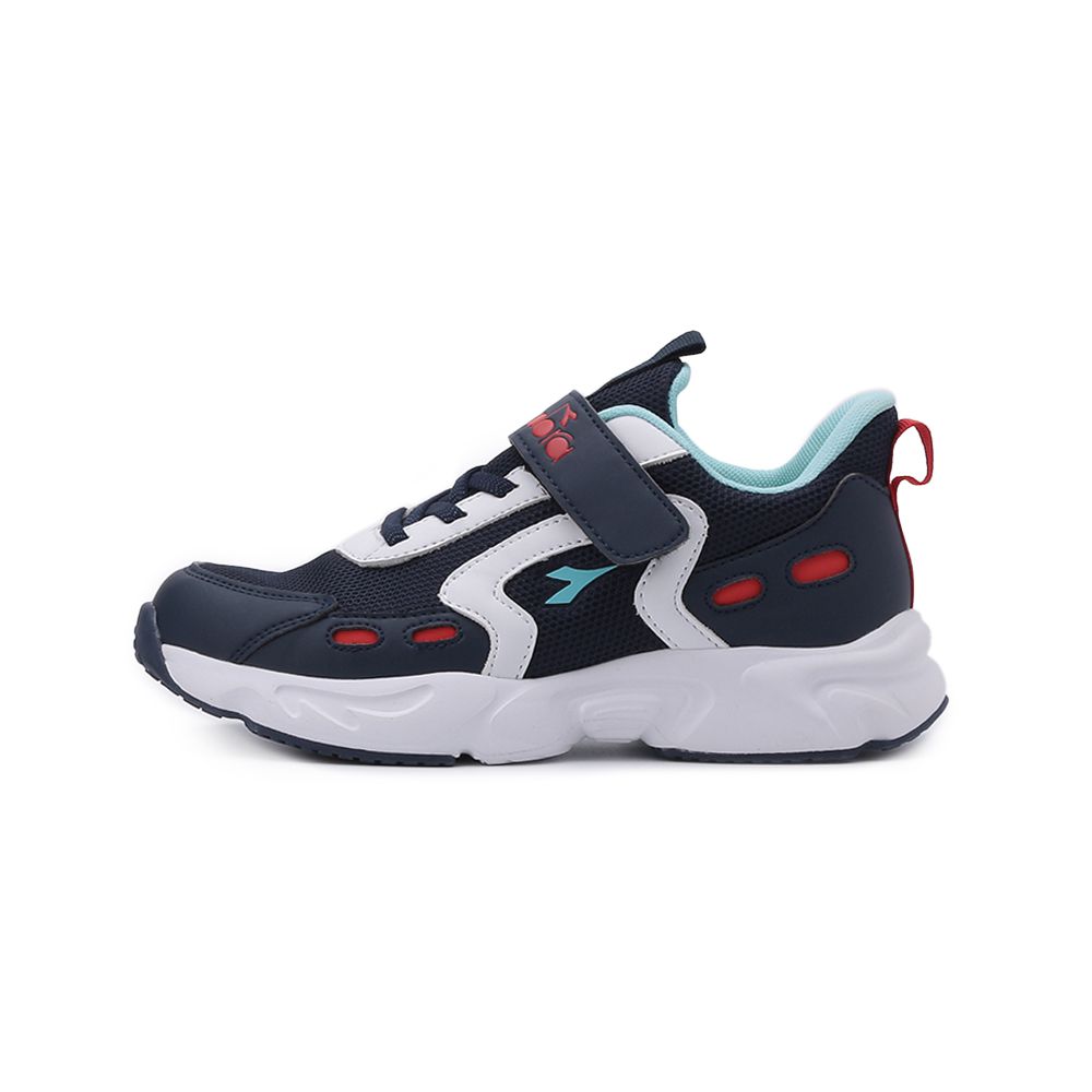 DIADORA 寬楦魔鬼氈運動鞋 藍 DA13129 中大童鞋