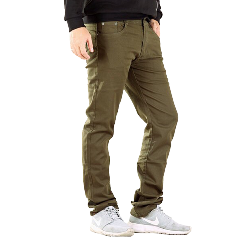 韓版潮流 素面 彈力 修身 窄管小直筒 休閒褲 色褲 7311【CS衣舖 】 3