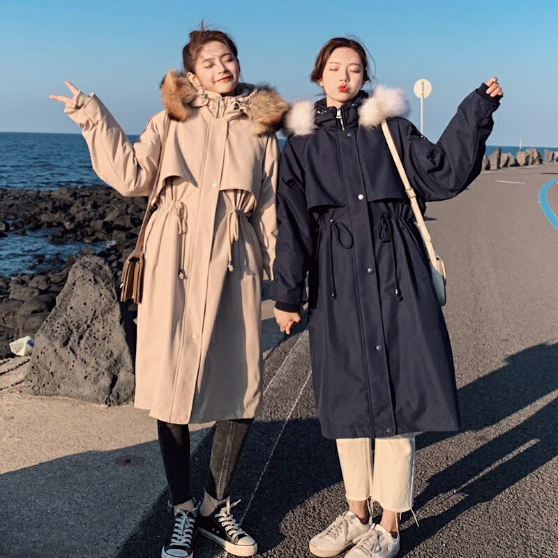 真 羽絨90%白鴨絨 羽絨服白鴨絨夾克-貉子毛領連帽抽繩厚實女外套3色73zc48【獨家進口】【米蘭精品】