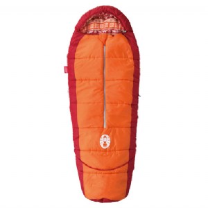 【露營趣】新店桃園 Coleman CM-27271 兒童可調式橘色睡袋/C4 化纖睡袋 纖維睡袋