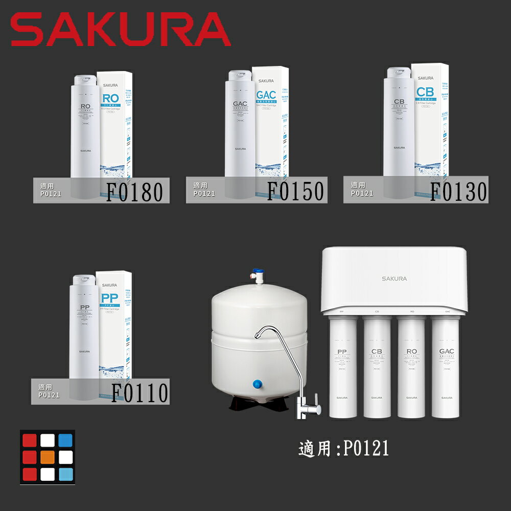 高雄 櫻花牌 P0121 RO 淨水器 專用濾心 實體店面【KW廚房世界】