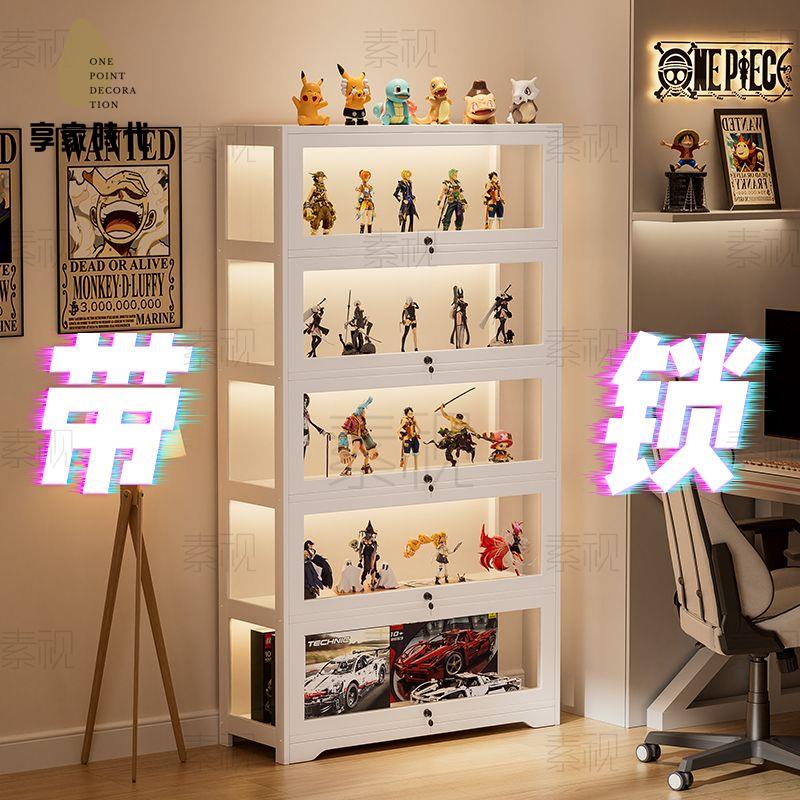 免運 手辦展示架 收納櫃 展示櫃 展示盒 手辦展示櫃樂高亞克力透明展示架書櫃陳列櫃家用模型玩具收納櫃子 工廠直銷syqh