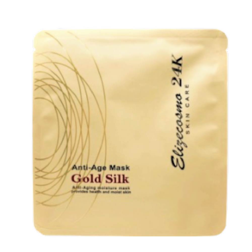 【Elizecosmo】24k黃金蠶絲蛋白面膜-單片裝_磁石面膜 改善暗沉 澎彈水潤 加強導入 保濕面膜 補水面膜