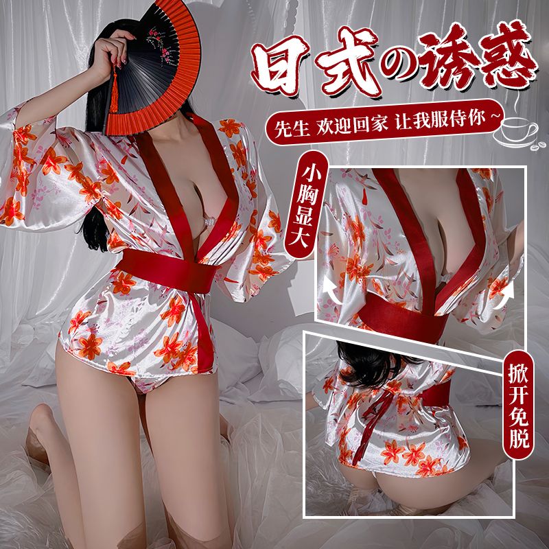 免運 保密出貨 情趣服飾 情趣內衣睡衣性感日系印花和服火辣制服誘惑套裝 【本商品含有兒少不宜內容】