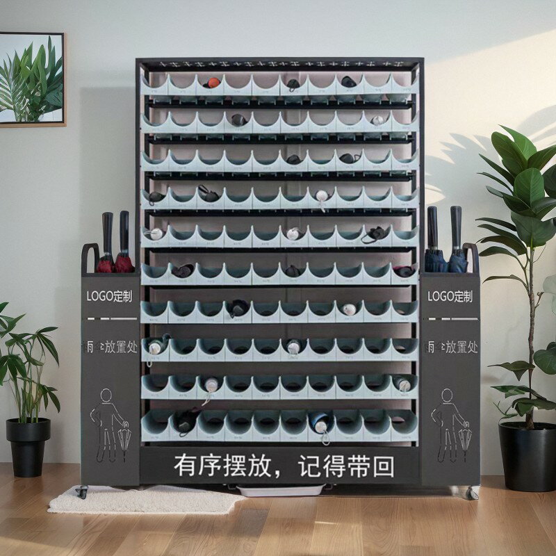 {可刷卡 打統編}商用雨傘架學校大容量門後收納櫃酒店大堂存放置物傘架公司定製
