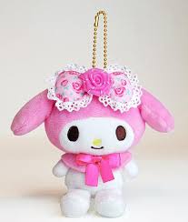 大賀屋 美樂蒂 吊飾 小 娃娃 三麗鷗 鑰匙圈 禮物 禮品 melody J00014234