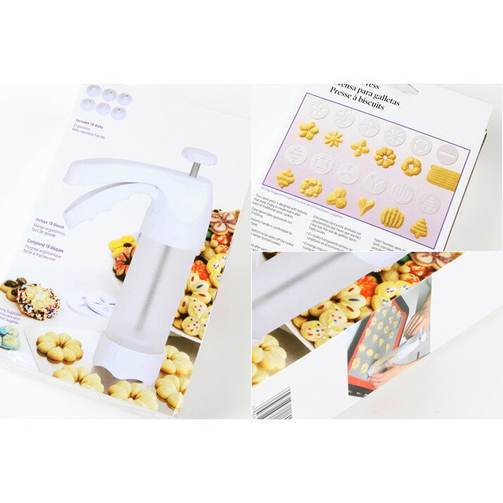 【嚴選&現貨】曲奇餅乾模具槍 餅乾槍 餅乾模具 奶油裱花嘴 裱花槍 錶花嘴 擠花嘴 擠花工具 錶花工具 裱花工具烘焙工具 6