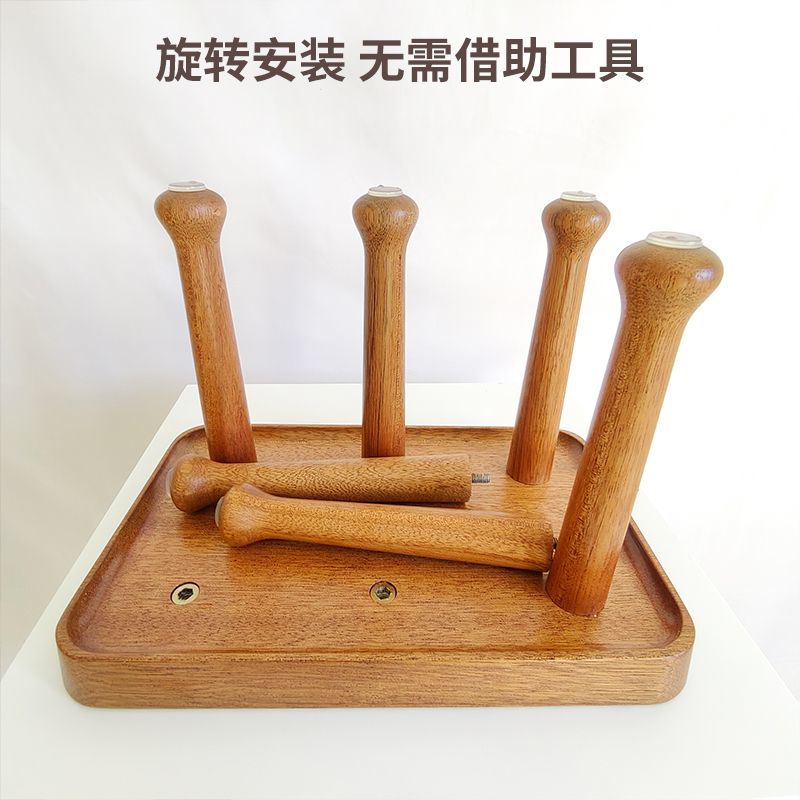 免運 可開票 超低價 木質杯架烏檀木瀝水架家用水杯茶杯倒掛桌面玻璃杯置物杯子掛架 快速發貨