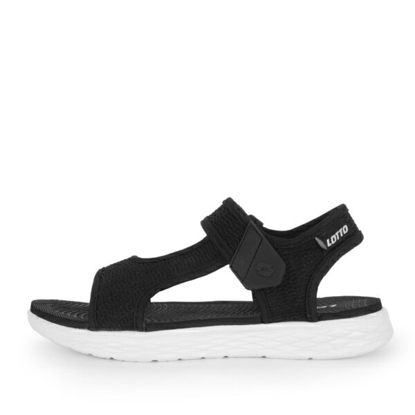 Lotto Sandals [LT1AWS3371] 女鞋 運動 涼鞋 拖鞋 輕量 透氣 夏天 海灘 穿搭 黑