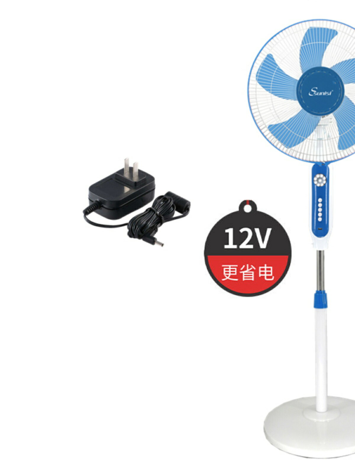 {可打統編 保固一年}純銅USB遙頭太陽能空氣充電風扇落地扇12伏家用靜音戶外大風力 1