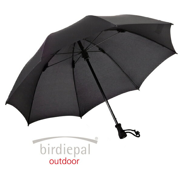 ├登山樂┤德國 EuroSCHIRM birdiepal outdoor 黑色抗強風雨傘 非摺疊款 # W2089120