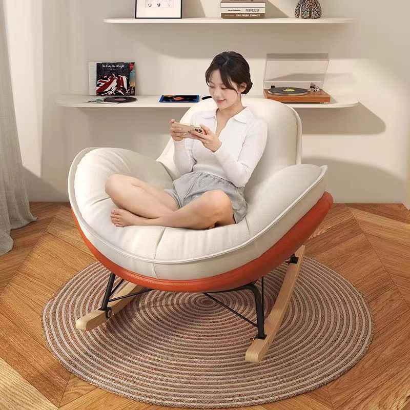 日式奶油風休閑搖搖椅 【最低價 公司貨】企鵝搖椅懶人沙發單人午睡休閑客廳陽臺◆生活百貨挖寶節 4