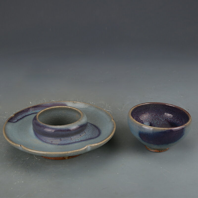 宋時代 古陶磁器 鈞窯 茶盞 杯盞 建盞 茶道具 置物 時代物 古董