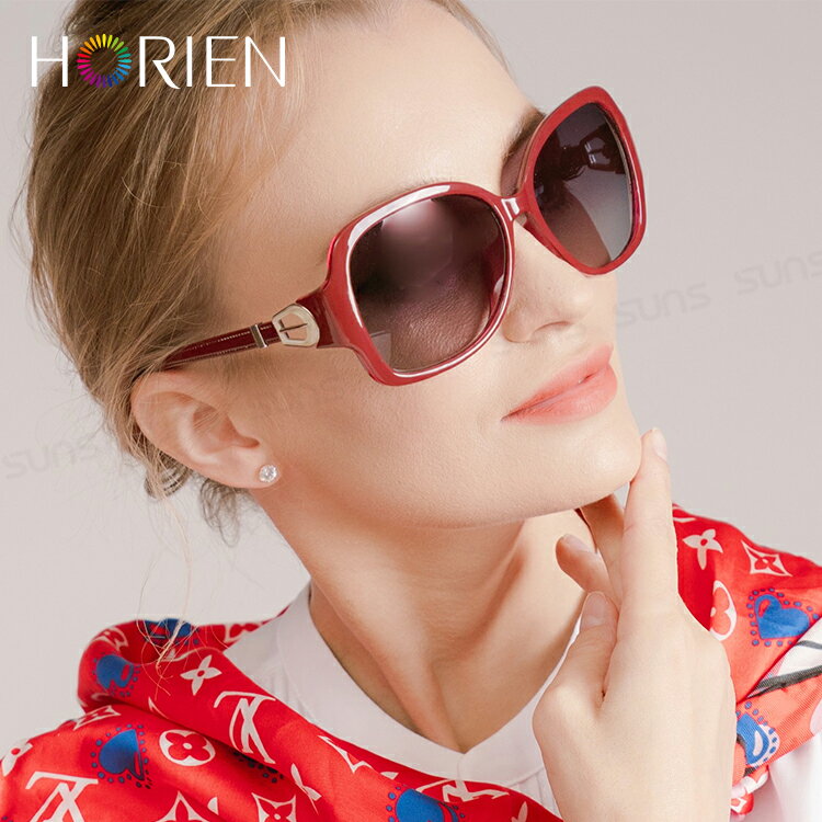 HORIEN海儷恩 時尚簍空結扣淑女偏光太陽眼鏡 抗UV400 (HN 1212 E02) 2