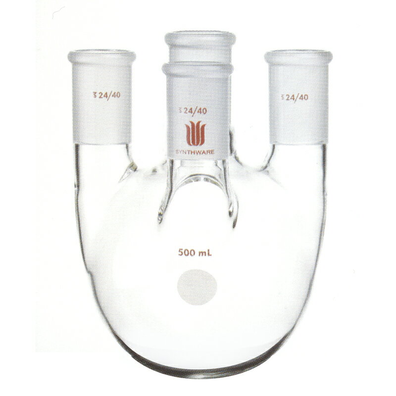 《SYNTHWARE》圓底燒瓶 四磨口 Flask, Round Bottom,Four Neck