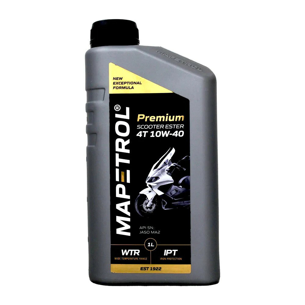 MAPETROL PREMIUM SCOOTER ESTER 10W40 4T 頂級全合成酯類機油(買6瓶就送機車用動力回復套組1組)