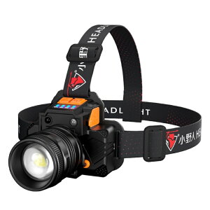 LED頭燈強光充電超亮感應疝氣頭戴式戶外手電筒藍疝氣夜釣魚礦燈 全館免運