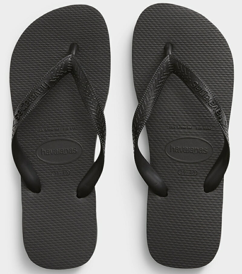 havaianas 哈瓦士 巴西人字拖 男款 Top 黑色(有大尺寸)涼鞋 拖鞋 夾腳拖 海灘鞋＊夏日微風＊