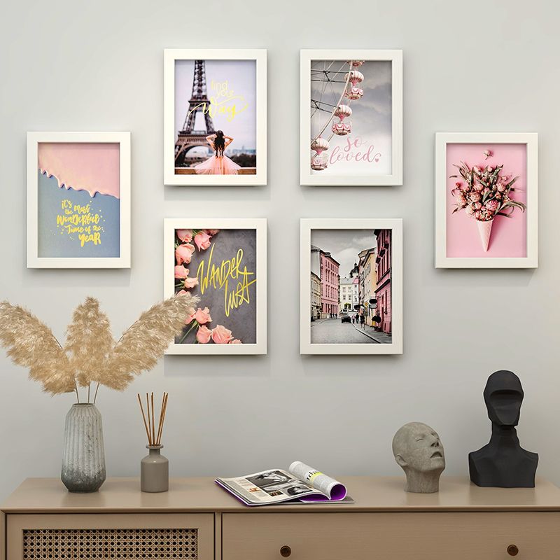 創意相框照片墻免打孔客廳臥室房間掛墻裝飾品背景墻組合網紅壁飾