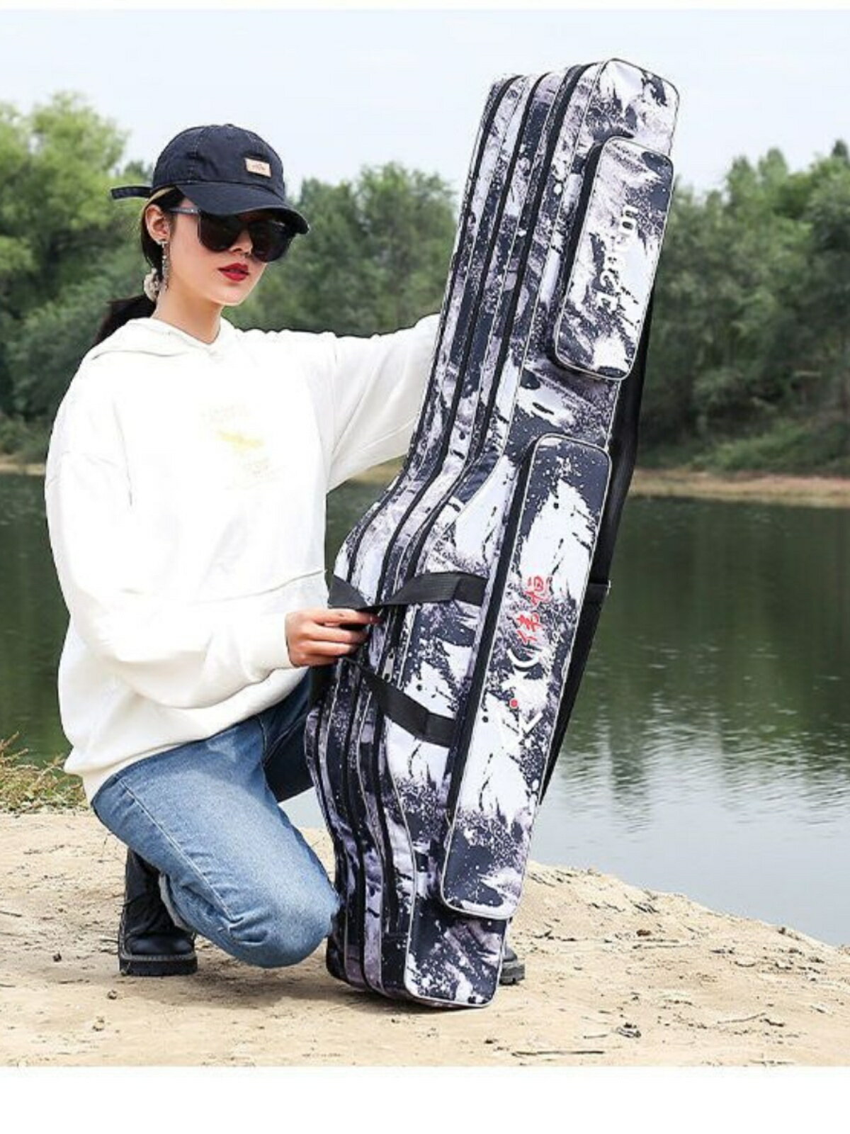 漁具包魚竿包多功能桿包揹包防水收納魚具用品海竿收納包【宜家良品百貨】