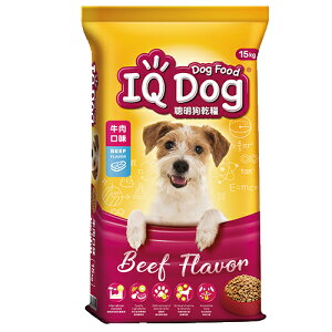 IQ Dog 聰明乾狗糧 - 牛肉口味成犬配方 15kg