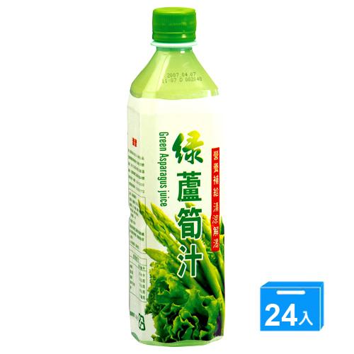 津津綠蘆筍汁600ML x24/箱【愛買】