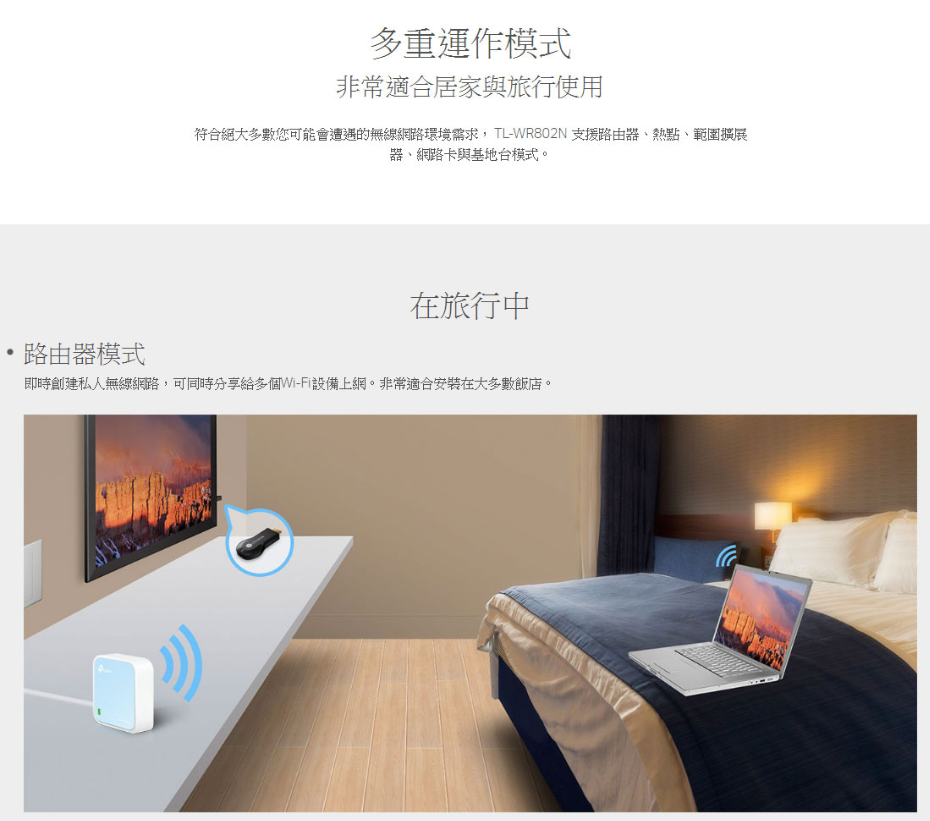 TP-Link TL-WR802N 300Mbps微型無線網路wifi分享器 路由器 1