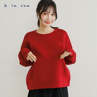 a la sha 貓貓太空棉落肩T a la sha 貓貓太空棉落肩T