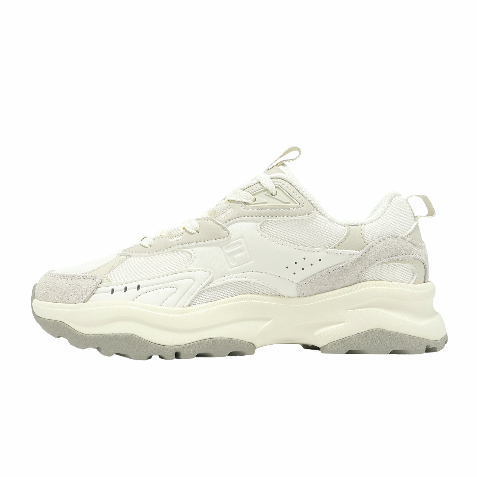 Fila 休閒鞋 Wavy Block 男鞋 女鞋 厚底 增高 米白 老爹鞋 4C628Z920