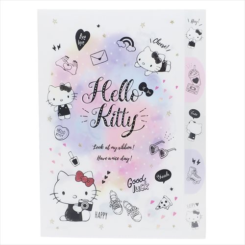 HELLO KITTY A4 檔案夾 凱蒂貓 資料夾 三麗鷗 KT 白色 愛心 相機 日本製 大賀屋 正版 授權 J00013970