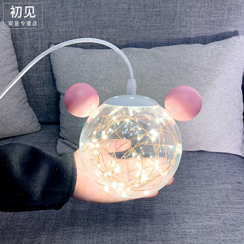 臥室床頭小吊燈滿天星北歐餐廳兒童房卡通飄窗玄關過道公主ins風