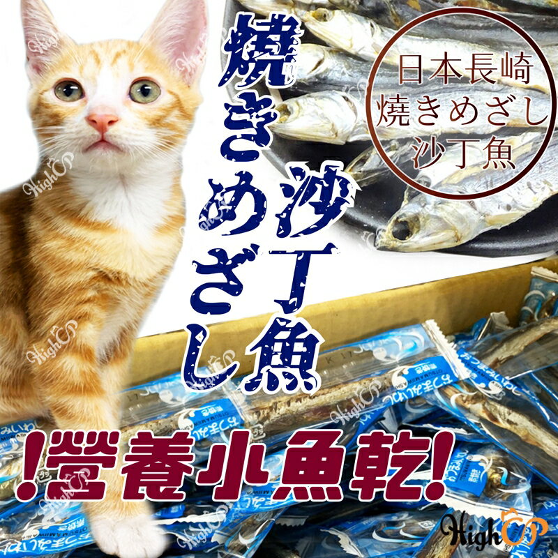 日本長崎沙丁魚 營養小魚乾 無添加 貓零食 沙丁魚乾 寵物點心 貓點心 小魚乾 貓魚乾【518004】