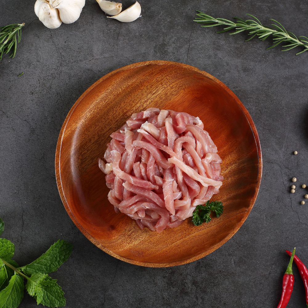 【香草豬】低脂肉絲 200g｜台灣國宴指定頂級肉品｜無腥味