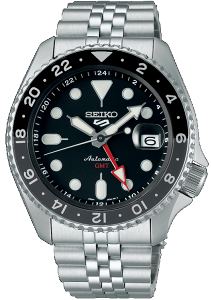 SEIKO 精工錶 5 Sports GMT機械錶 4R34-00A0D(SSK001K1)-42.5mm-黑面鋼帶【刷卡回饋 分期0利率】【跨店APP下單最高20%點數回饋】